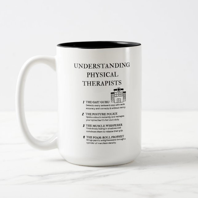 Tasse 2 Couleurs Comprendre les physiothérapeutes (Gauche)