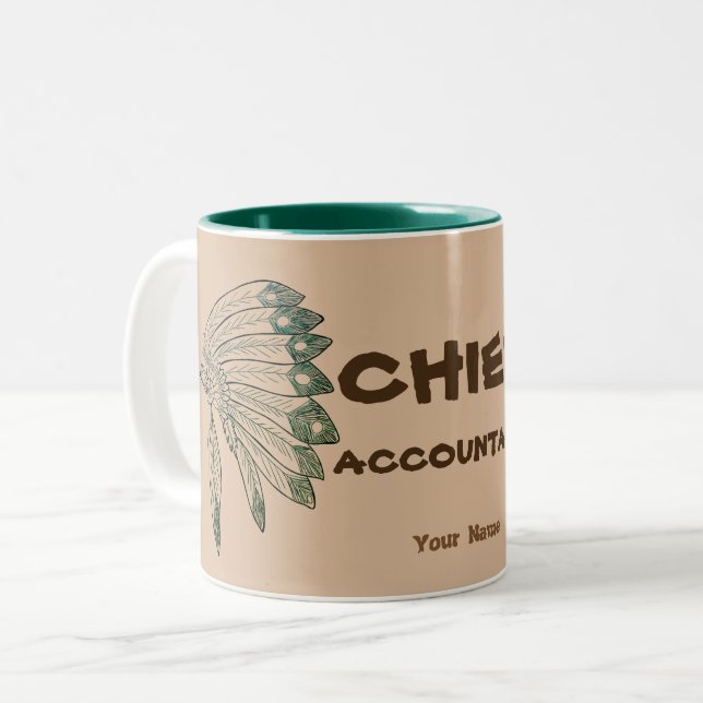TASSE 2 COULEURS "COMPTABLE EN CHEF" (Devant gauche)