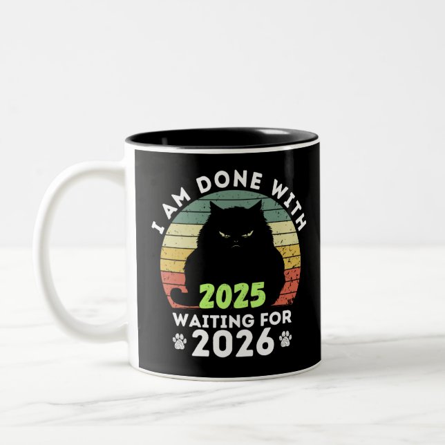 Tasse 2 Couleurs Compte à rebours de chats (Gauche)