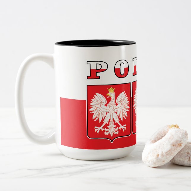 Tasse 2 Couleurs Comté de Polska (Avec donut)
