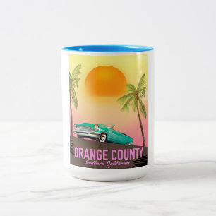Tasse 2 Couleurs comté d'orange Californie USA