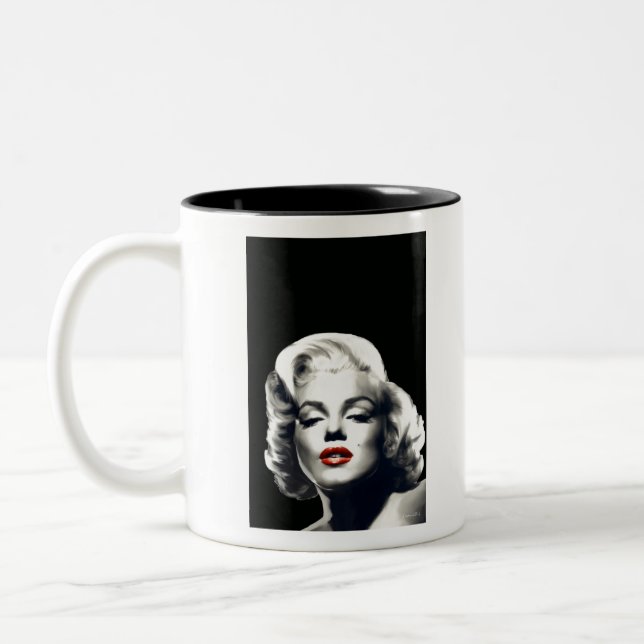 Tasse 2 Couleurs CON24BW-V4 lèvres rouges Marilyn DANS BLACK.tif (Gauche)