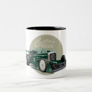 Tasse 2 Couleurs Concept de voiture de course retro personnalisé