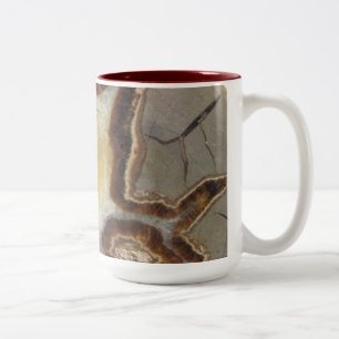 Tasse 2 Couleurs Conception abstraite de rock cristallisé