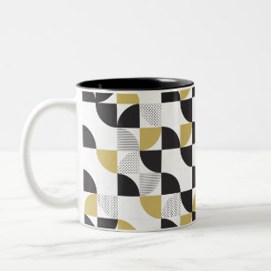Tasse 2 Couleurs Conception abstraite multicolore Conception à deux