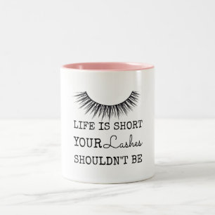 Tasse 2 Couleurs Conception chic Girly de cils