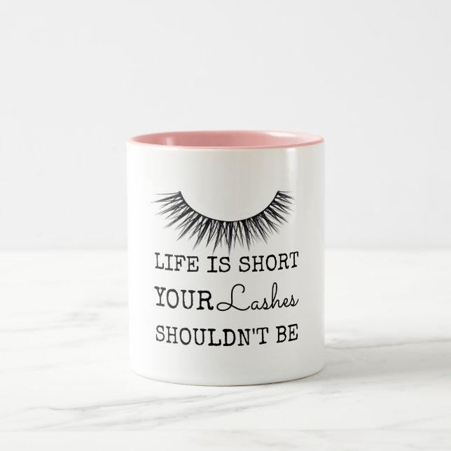 Tasse 2 Couleurs Conception chic Girly de cils (Centre)