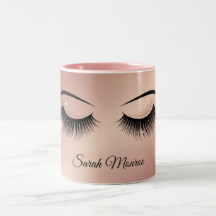 Tasse 2 Couleurs Conception de Cils de Luxe
