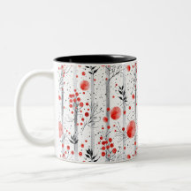Conception de cottage rouge et vert cosy pour l'hi