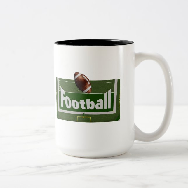 Tasse 2 Couleurs Conception de football (Droit)