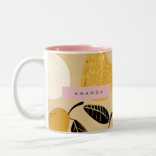 Tasse 2 Couleurs Conception de fruit de poire d'automne personnalis