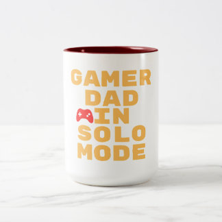 Tasse 2 Couleurs Conception de jeu en mode solo pour papa joueur