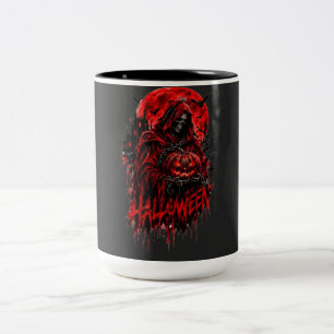 Tasse 2 Couleurs Conception de la fête d'Halloween avec la Faucheus