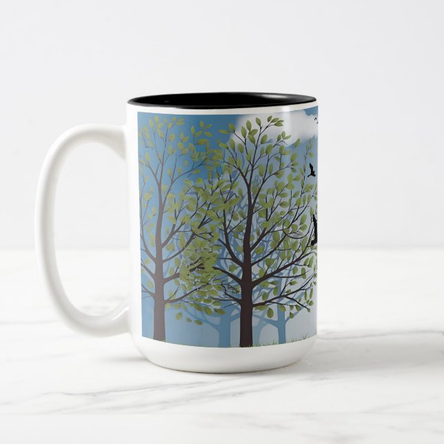 Tasse 2 Couleurs Conception de la motte naturelle, (Gauche)
