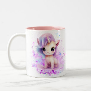 Tasse 2 Couleurs Conception de licorne personnalisée