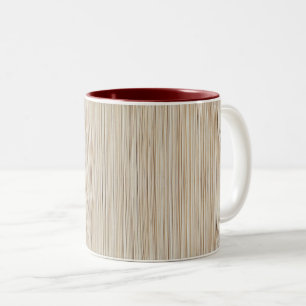 Tasse 2 Couleurs Conception de lignes brunes abstraites mignonnes