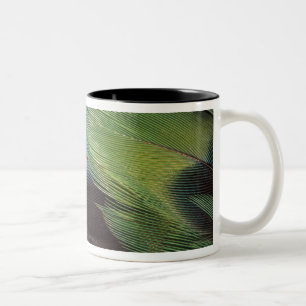 Tasse 2 Couleurs conception de motif de plume de perroquet