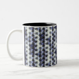 Tasse 2 Couleurs Conception de motif numérique abstrait 1191 - Tass