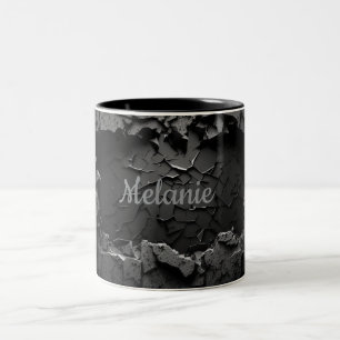 Tasse 2 Couleurs Conception de mur de briques personnalisée avec N