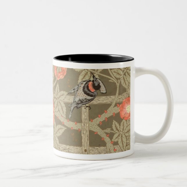 Tasse 2 Couleurs Conception de papier peint de treillis avec un (Droit)