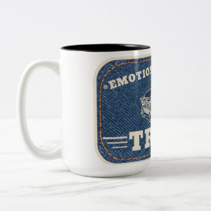 Tasse 2 Couleurs Conception de patch vintage pour camion de soutien