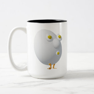 Tasse 2 Couleurs Conception de personnage d'œuf fantaisiste RG & RA