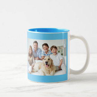Tasse 2 Couleurs Conception de photo de famille