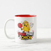 Conception de ping-pong de poussin mignon