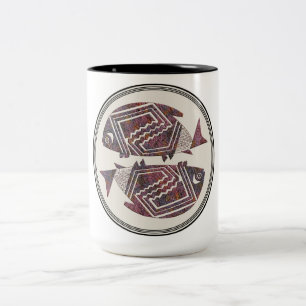 Tasse 2 Couleurs Conception de poterie Mimbres