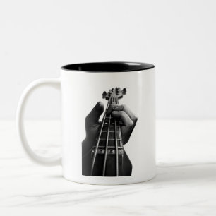 Tasse 2 Couleurs Conception de T-Shirt de Musicien du Groupe Bass H