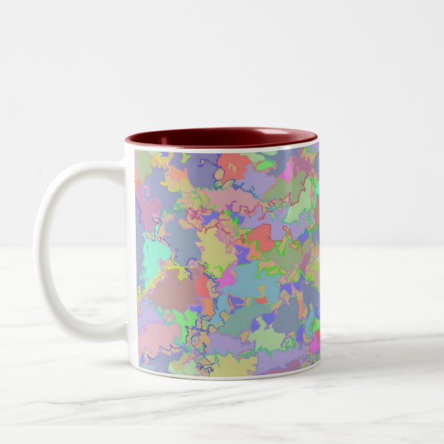Tasse 2 Couleurs Conception denteuse (Gauche)