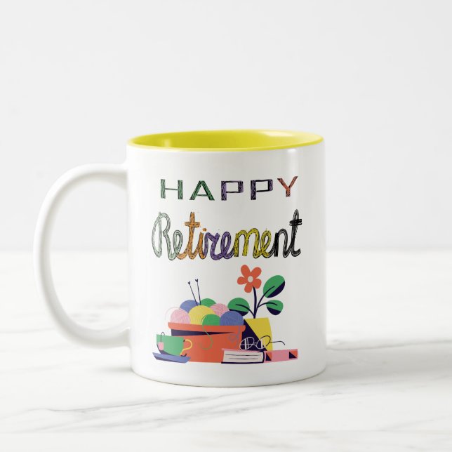 Tasse 2 Couleurs Conception des célébrations de retraite (Gauche)