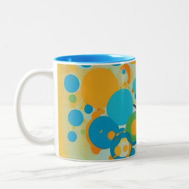 Tasse 2 Couleurs Conception des cercles (Gauche)