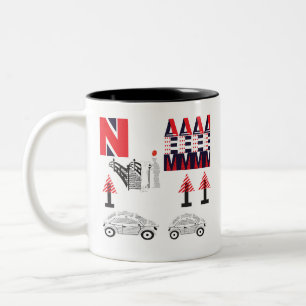 Tasse 2 Couleurs Conception des lettres