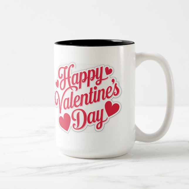 Tasse 2 Couleurs "Conception des voeux Heureuses Saintes-Valentin (Droit)