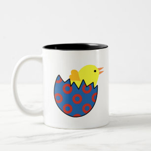 Tasse 2 Couleurs Conception d'un âne de pêcheur de poussins holla
