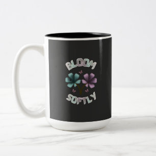 Tasse 2 Couleurs Conception florale de printemps Bloom Softly Paste