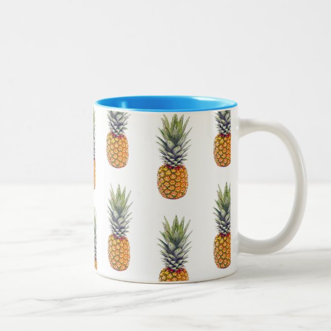 Tasse 2 Couleurs Conception mignonne et d'amusement d'ananas de (Droit)