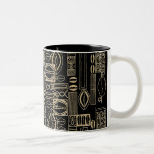 Tasse 2 Couleurs Conception Motif africaine