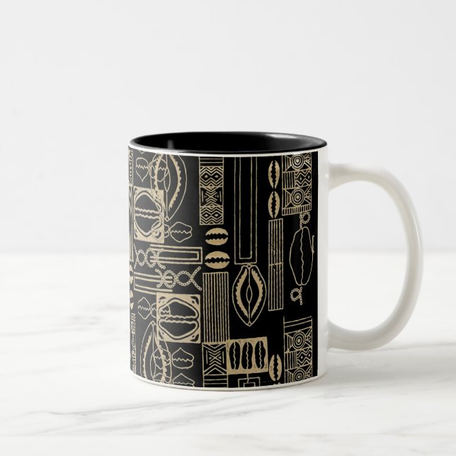 Tasse 2 Couleurs Conception Motif africaine (Droit)