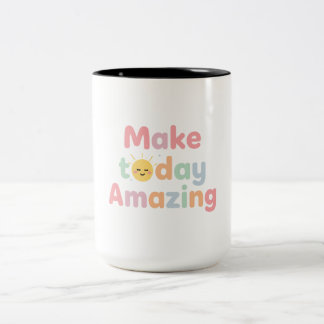Tasse 2 Couleurs Conception pastel mignonne de journee incroyable