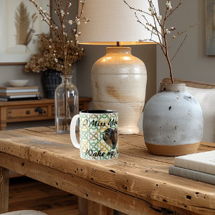 Tasse 2 Couleurs Conception personnalisée de nœuds celtiques Texte 