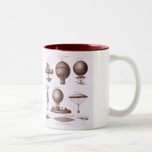 Tasse 2 Couleurs Conceptions chaudes historiques de ballon à air