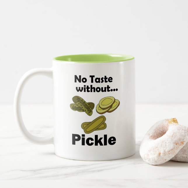 Tasse 2 Couleurs Concombres Marinés Sans Saveur Sans Marinade  (Avec donut)