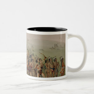 Tasse 2 Couleurs Concours de tir à l'arc de Mandan, c.1832