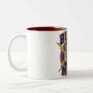 Tasse 2 Couleurs Conçu pour bouger Roaring Tiger Vintage Athlétique