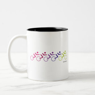 Tasse 2 Couleurs CONDUIRE OU MOURIR pour un groupe de cyclistes