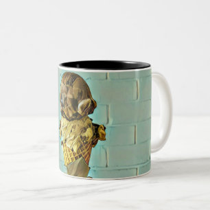 Tasse 2 Couleurs cône de crème glacée au chocolat