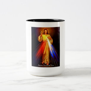Tasse 2 Couleurs Confiance de Jésus I dans vous