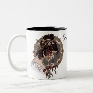 Tasse 2 Couleurs Confiance (vers 1902). (PERSONNALISEZ)
